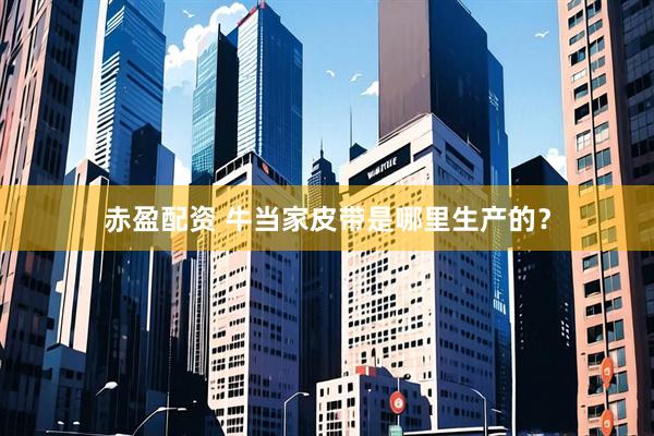 赤盈配资 牛当家皮带是哪里生产的?